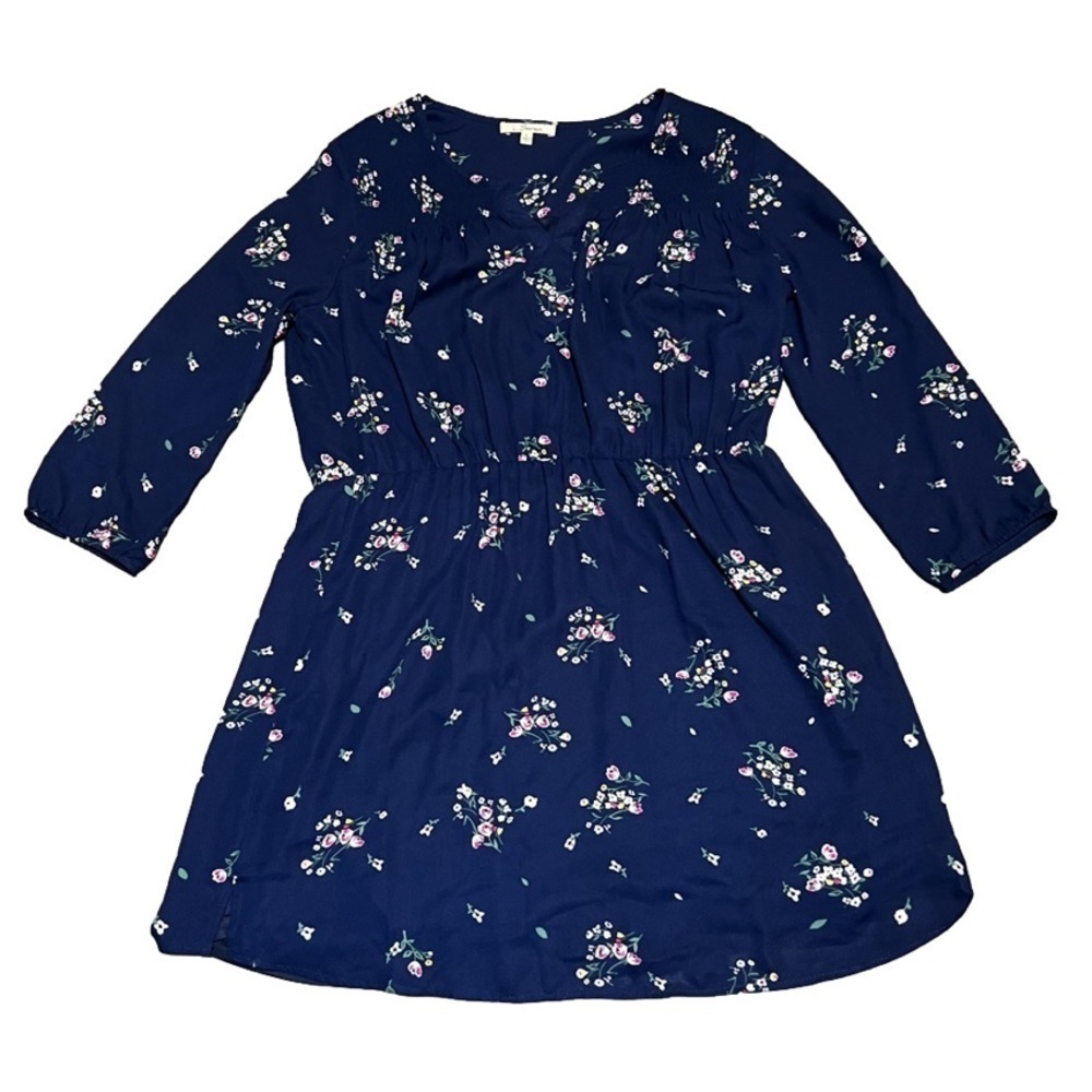 SEREIN Navy Floral Women’s Dress Size L - Picture 7 of 14